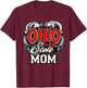 Ohio Mom Buckeye State Swirl Cute Mothers Day Gift T-Shirt - T-Shirt | Maroon
