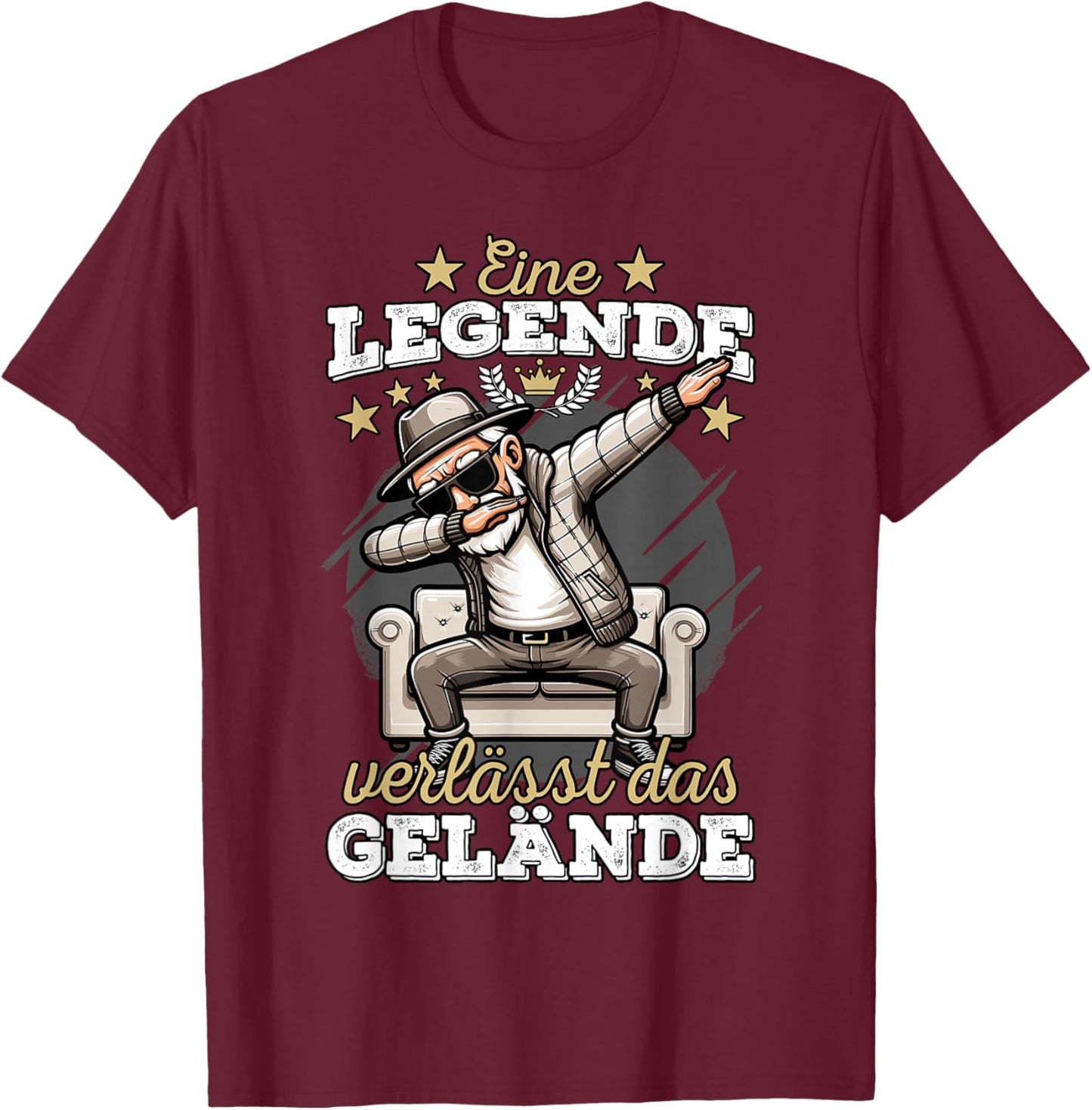 Eine Legende verlässt das Gelände Rente Mann Renteneintritt T-Shirt - T-Shirt | Maroon