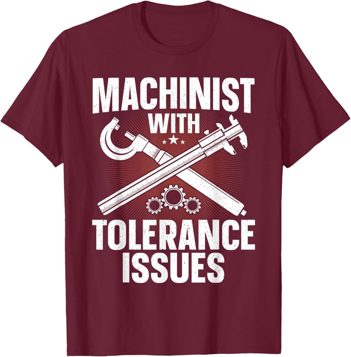 Funny Machinist Art Dad Women CNC Machine Operator T-Shirt - T-Shirt | Maroon