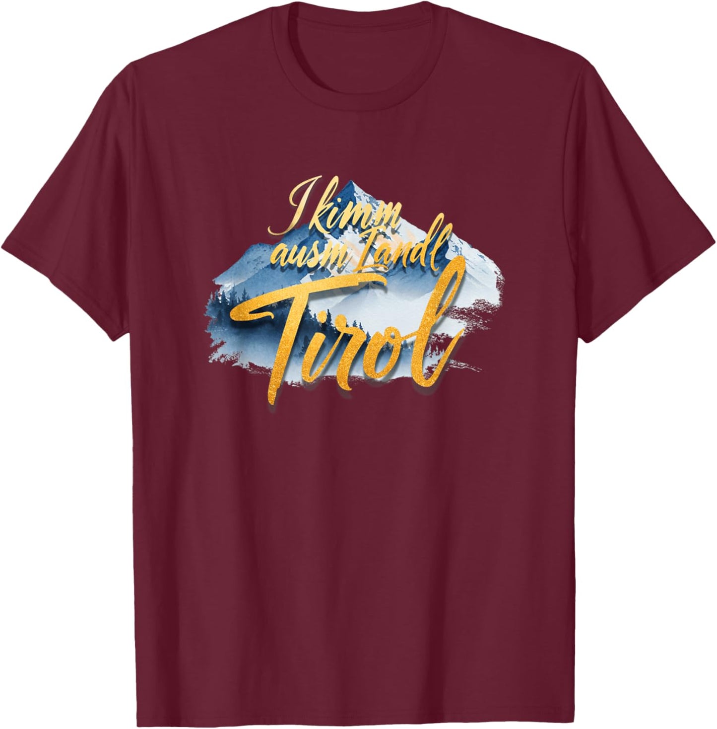 Tyrol. Apres Ski Outfit. It's Time to Celebrate Tyrol T-Shirt - T-Shirt | Maroon