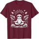 Cute Funny Sloth Meditating Meditation Peace Zen Sloth T-Shirt - T-Shirt | Maroon