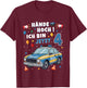 4th Birthday Boy Girl Police Gifts Police Car T-Shirt - T-Shirt | Maroon