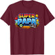 Super Papa Lustig Gamer Vater Geschenk Retro Gaming Stil T-Shirt - T-Shirt | Maroon