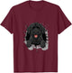 Cracked Wall Portuguese Water Dog Portie T-Shirt - T-Shirt | Maroon