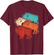 Retro Bison Lover Vintage Buffalo Men Women Kids T-Shirt - T-Shirt | Maroon