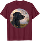 BACK PRINT. Hunting black labrador dog and geese with ducks T-Shirt - T-Shirt | Maroon
