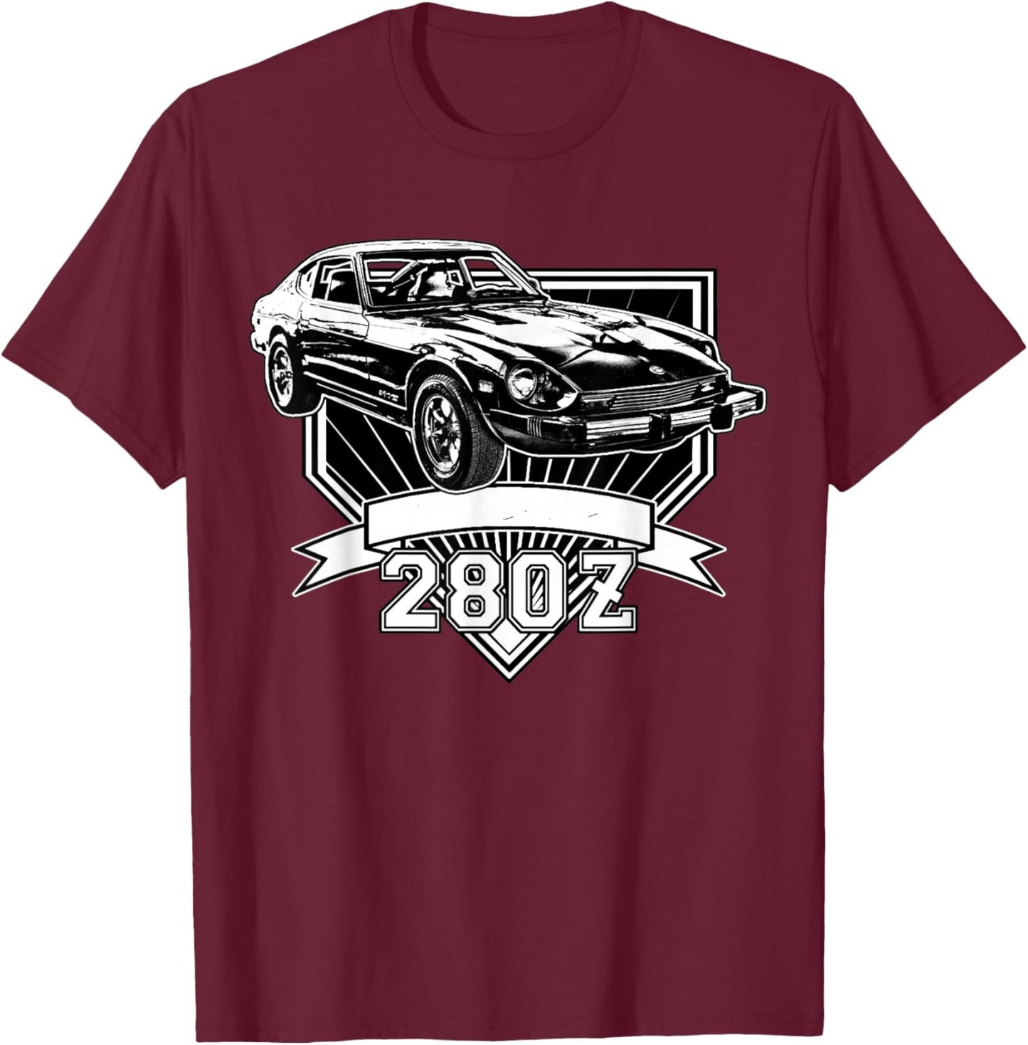 280z Sports Car T-Shirt - T-Shirt | Maroon