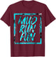 Mud Run Fun SQUAD Mudder BLUE Trail Running and Mudding T-Shirt - T-Shirt | Maroon