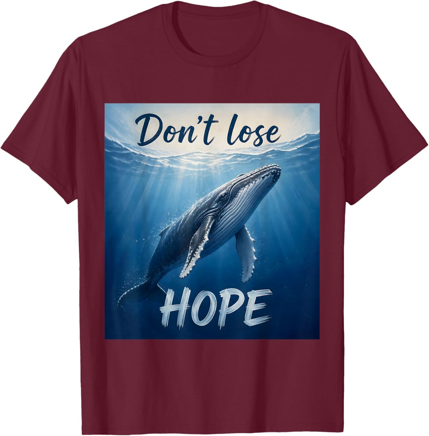Buckelwal Hope Timmy Wal Rettung Ostsee Meer Motiv T-Shirt - T-Shirt | Maroon