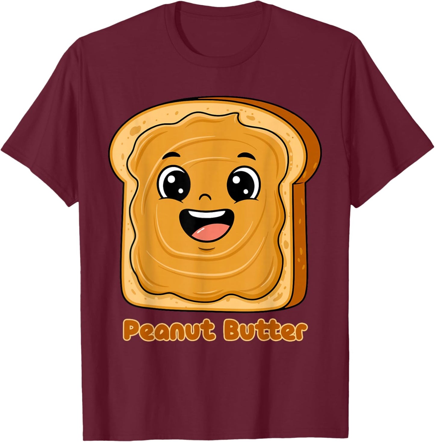 Funny Peanut Butter-Jelly Friends Cute Food Matching Couple T-Shirt - T-Shirt | Maroon