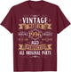 Vintage 29th birthday men Born 1996 29 years old Bday T-Shirt - T-Shirt | Maroon