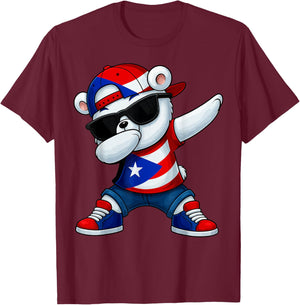 Puerto Rican Hispanic Heritage Puerto Rico 2025 Kids Boys T-Shirt - T-Shirt | Maroon