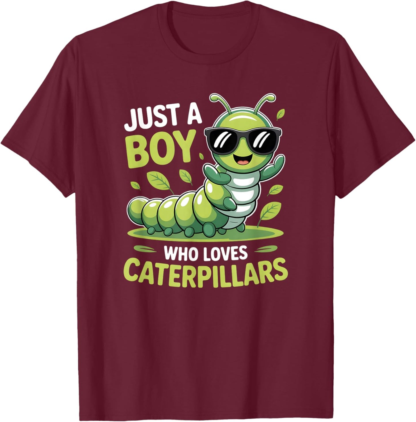 Boys Caterpillar T-Shirt - T-Shirt | Maroon