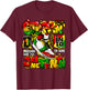 Stepping Into Juneteenth Afro Woman Black Girls Sneakers T-Shirt - T-Shirt | Maroon