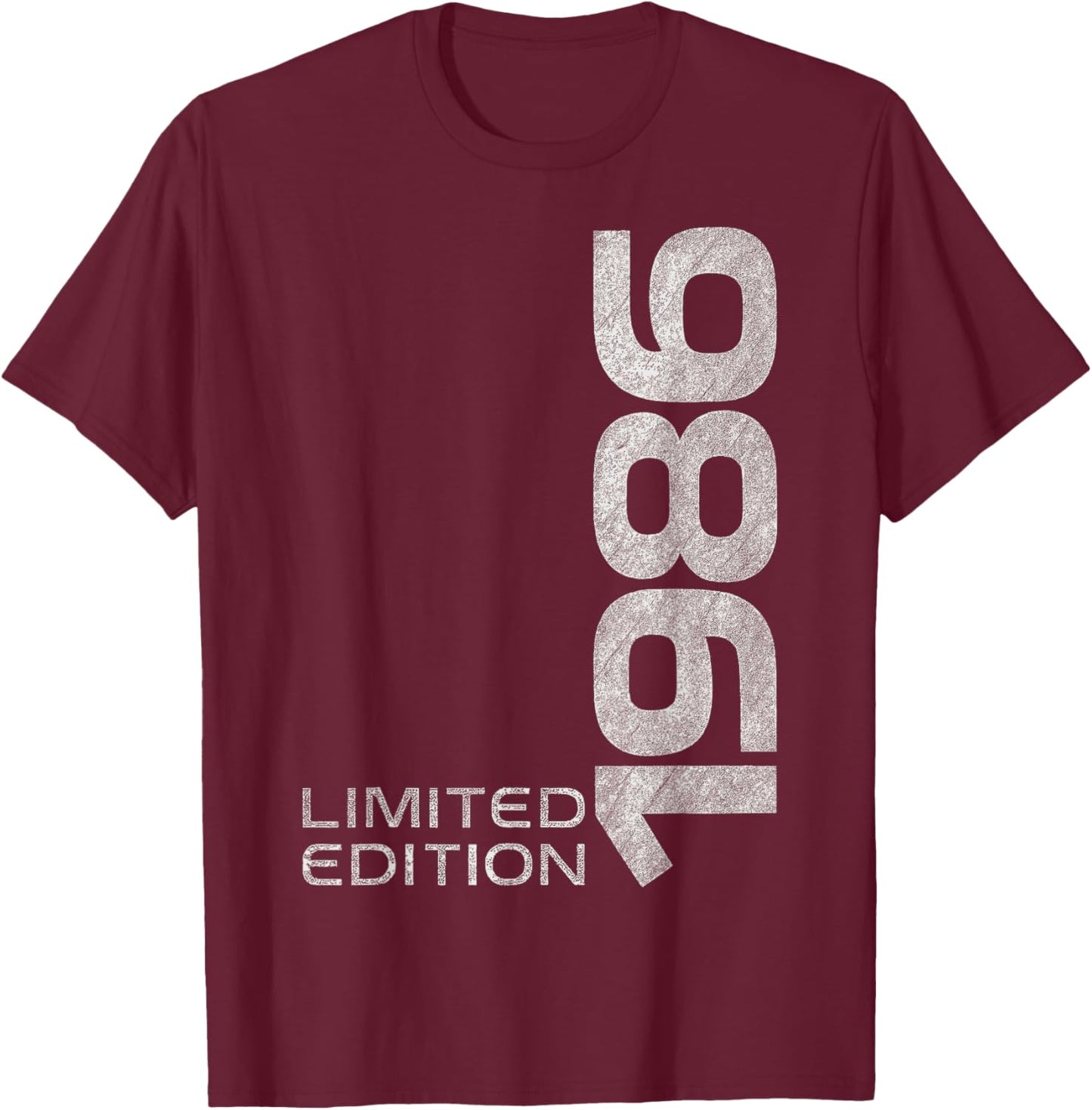 40th Birthday Man Woman 40 Years 1986 Decorative Gift Funny T-Shirt - T-Shirt | Maroon