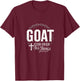 Goat God Over All Things - Inspirational Quote T-Shirt - T-Shirt | Maroon