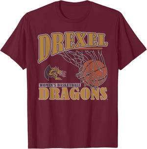 Drexel Dragons Women's Basketball Vintage Lift T-Shirt - T-Shirt | Maroon