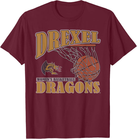 Drexel Dragons Women's Basketball Vintage Lift T-Shirt - T-Shirt | Maroon