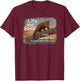 Life was Good (LWG) Series. Pine (American) Marten. T-Shirt - T-Shirt | Maroon