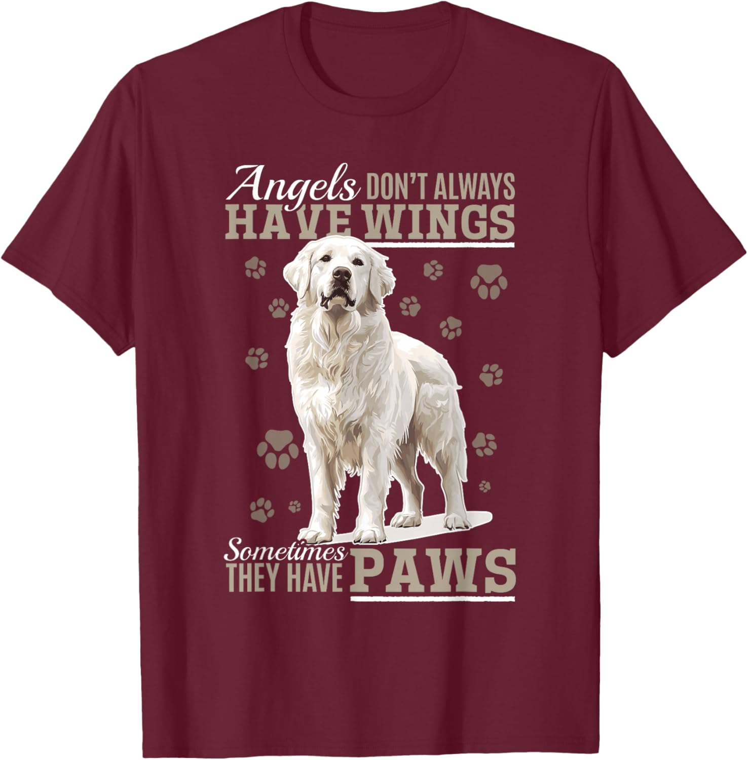 Great Pyrenees Dog Owner T-Shirt - T-Shirt | Maroon