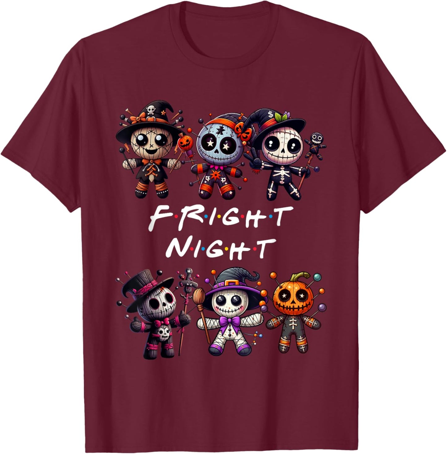 Halloween Costume for Kids FRIGHT NIGHT Funny Children T-Shirt - T-Shirt | Maroon