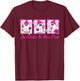 We Wear Pink in October Cute Ghost Breast Cancer Awareness T-Shirt - T-Shirt | Maroon