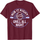 Funny BBQ Smoker Meat Smoking Tools Grilling Barbecue T-Shirt - T-Shirt | Maroon