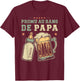 Promoted Dad Young Father Future Dad Announcement Birth T-Shirt - T-Shirt | Maroon