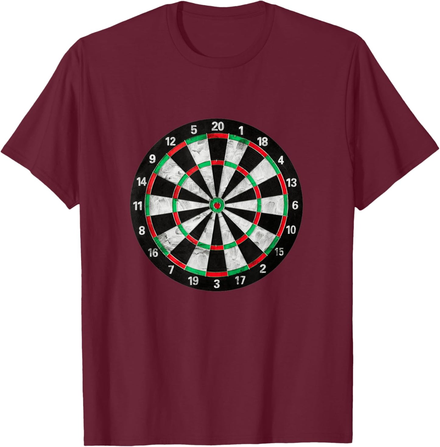 Darts Bullseye Dartboard Arrow Games Target Dart Player T-Shirt - T-Shirt | Maroon