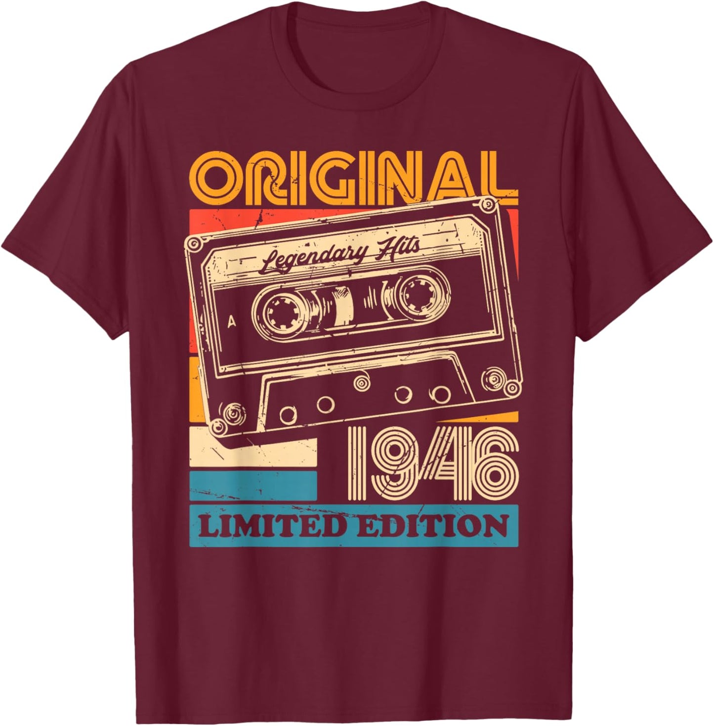Original 1946 Vintage Birthday 79 Years Women T-Shirt - T-Shirt | Maroon
