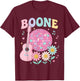 Boone Family Name I Love Boone Personalized Vintage T-Shirt - T-Shirt | Maroon