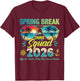 Spring Break Cruise Squad 2026 Vacation Matching Sunglasses T-Shirt - T-Shirt | Maroon