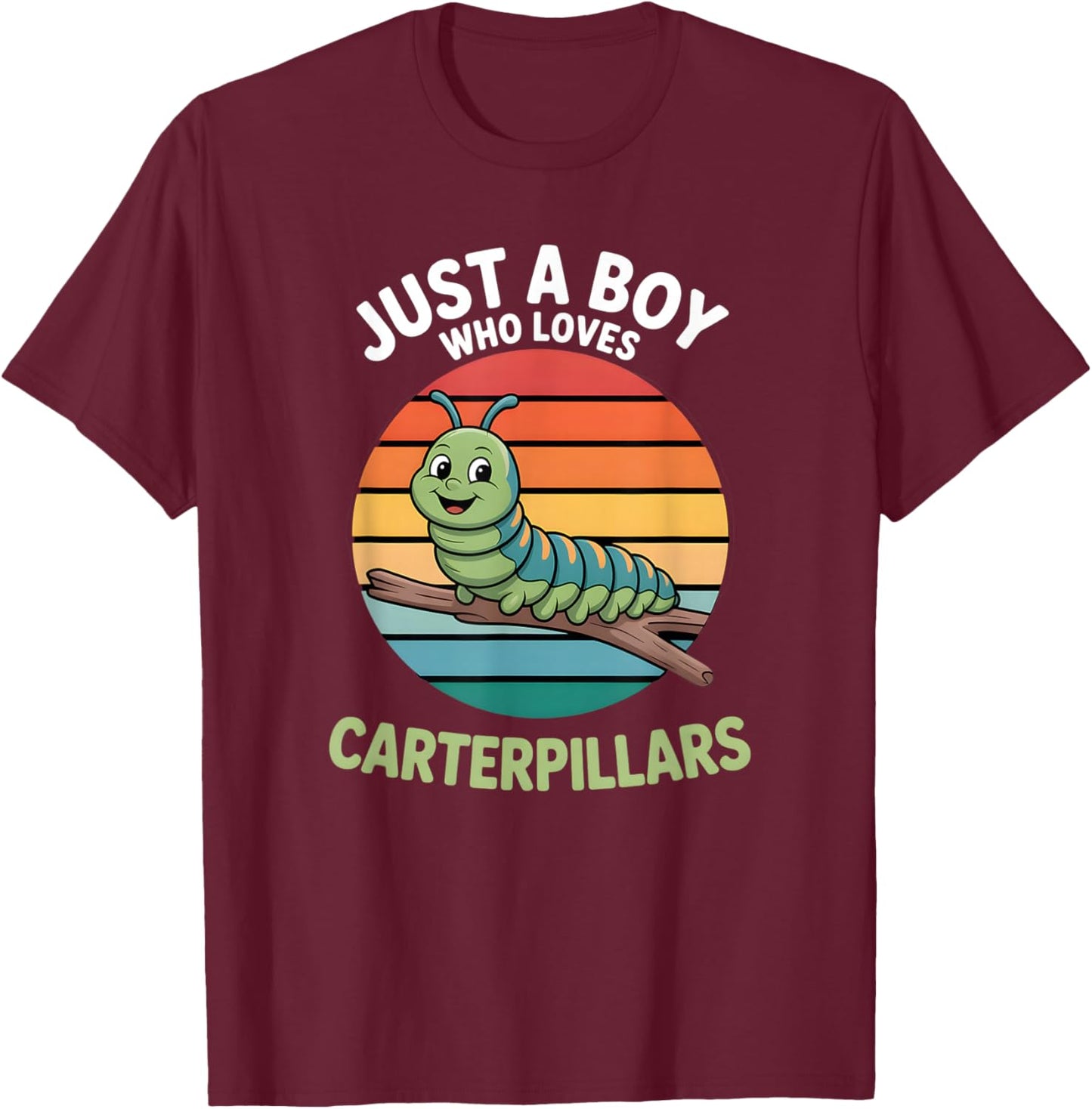 Boys Caterpillar T-Shirt - T-Shirt | Maroon