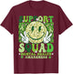 Support Squad Mental Health Awareness Month Smile Face Green T-Shirt - T-Shirt | Maroon