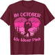 Bigfoot Breast Cancer Sasquatch In October We Wear Pink T-Shirt - T-Shirt | Maroon