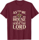 Serve The Lord Joshua 24:15 Christian Home Faith Design T-Shirt - T-Shirt | Maroon