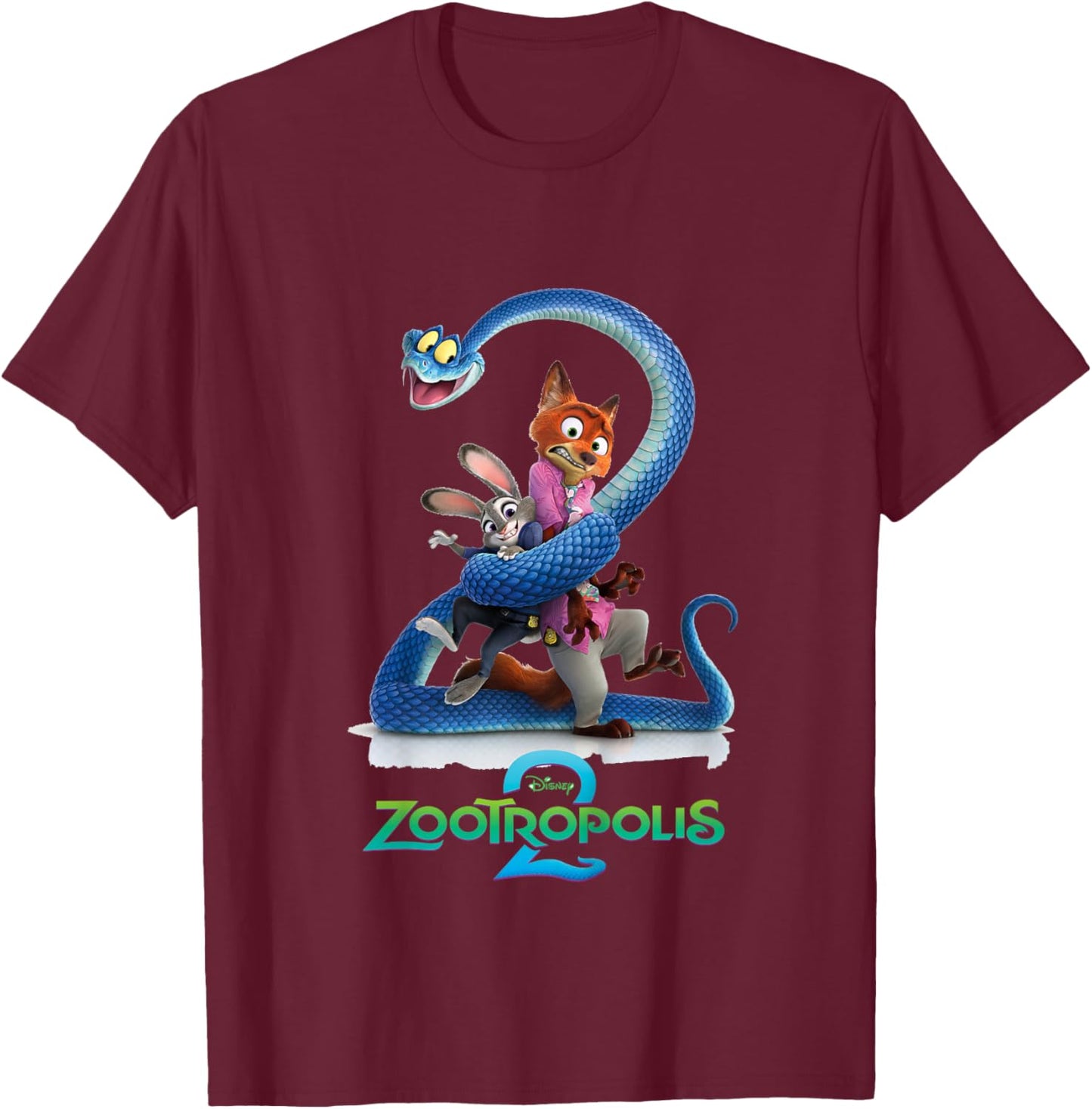 Zoomania Poster T-Shirt - T-Shirt | Maroon