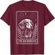 The Dachshund Tarot Card T-Shirt - T-Shirt | Maroon