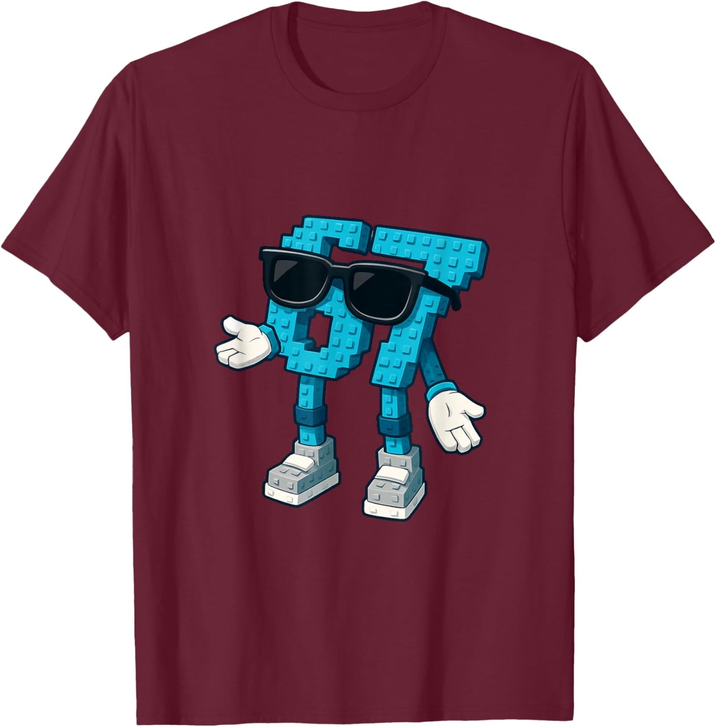 Six Seven Brainrot Italian Funny 67 Meme Game for Children T-Shirt - T-Shirt | Maroon