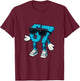 Six Seven Brainrot Italian Funny 67 Meme Game for Children T-Shirt - T-Shirt | Maroon