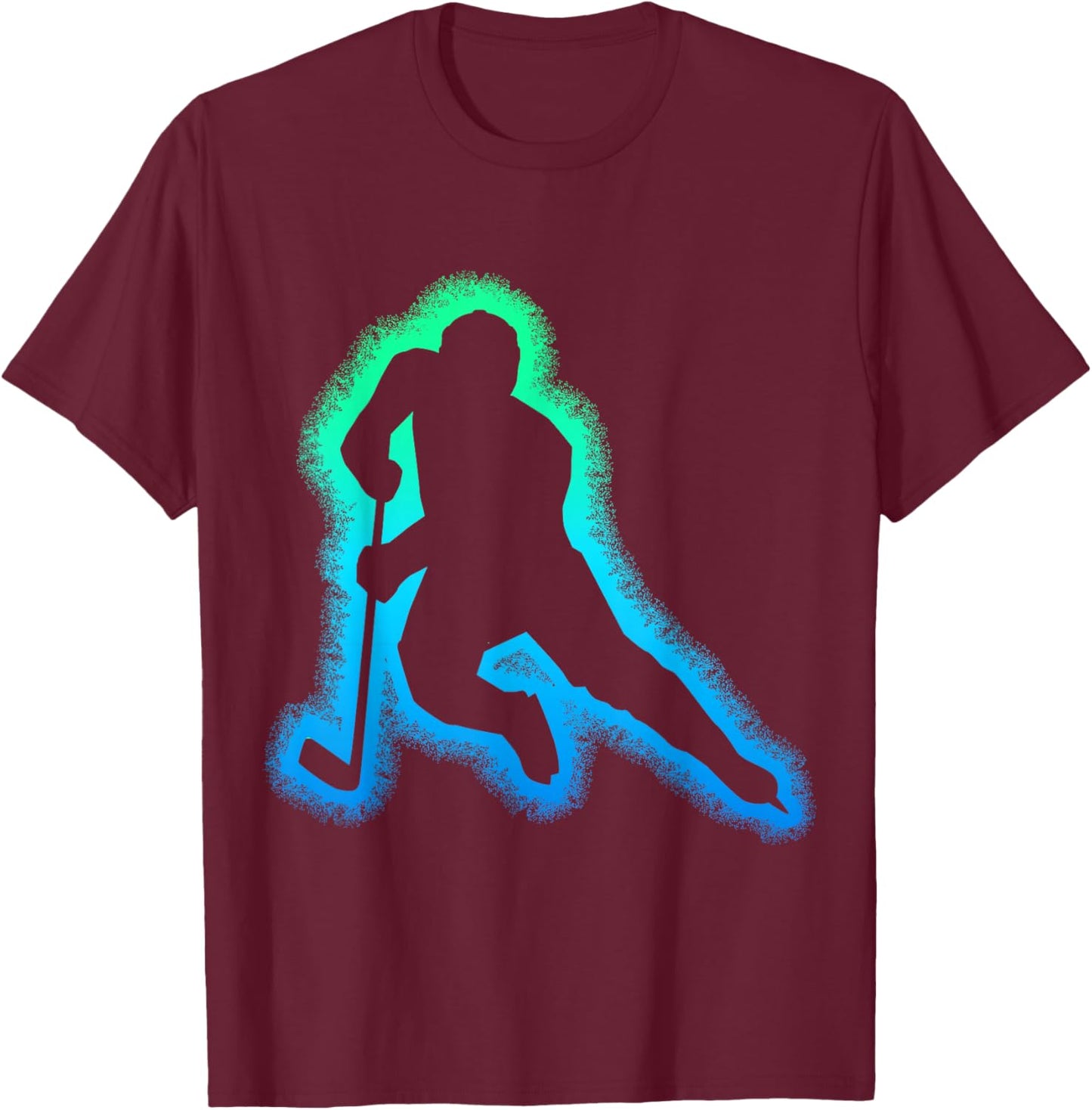 Hockey Ice Hockey Boys Kids Youth , Small, Black T-Shirt - T-Shirt | Maroon