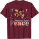 Vintage Flower Protect Your Peace Mental Health Awareness T-Shirt - T-Shirt | Maroon