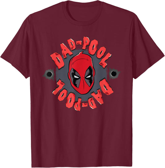 Marvel Deadpool Dad-Pool Funny for Dad T-Shirt - T-Shirt | Maroon