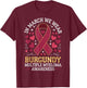 In March We Wear Burgundy Multiple Myeloma Awareness T-Shirt - T-Shirt | Maroon
