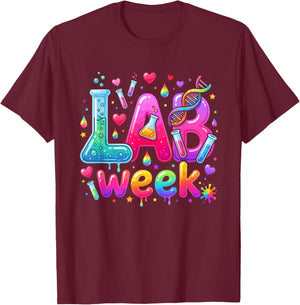 Lab Week 2026 Medical Laboratory Science Teachers T-Shirt - T-Shirt | Maroon