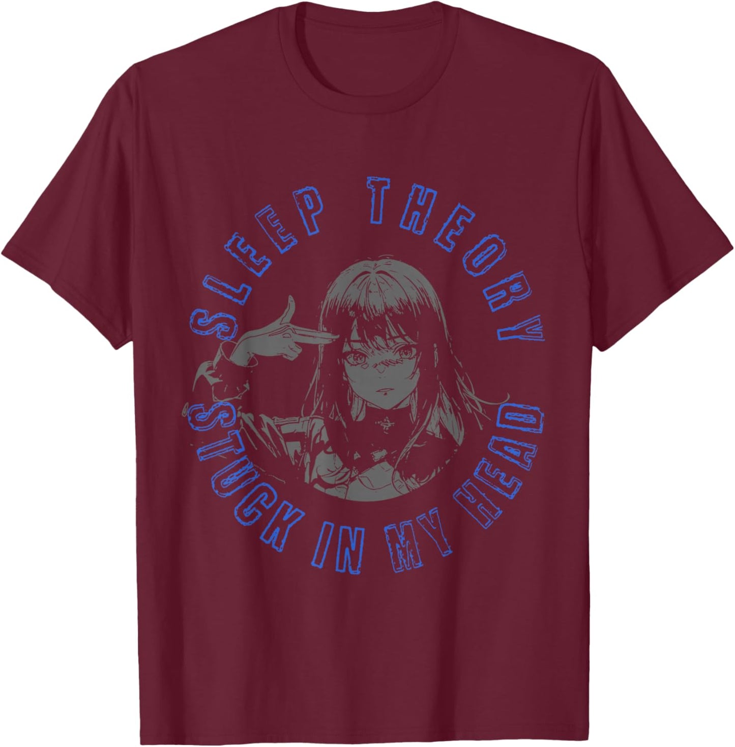 Sleep Theory - Official Merchandise - Stuck in My Head T-Shirt - T-Shirt | Maroon