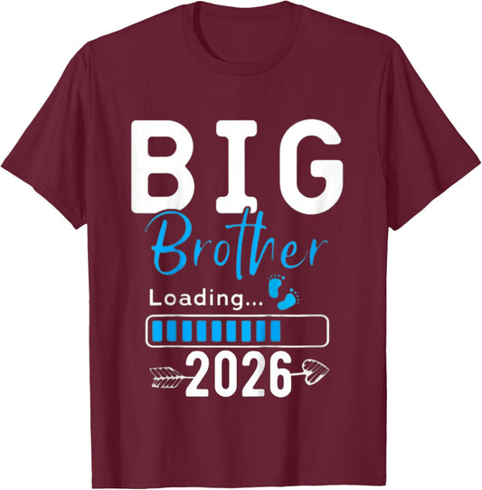 Kids Big Brother Loading 2026, Promoted To Big Brother 2026 T-Shirt - T-Shirt | Maroon
