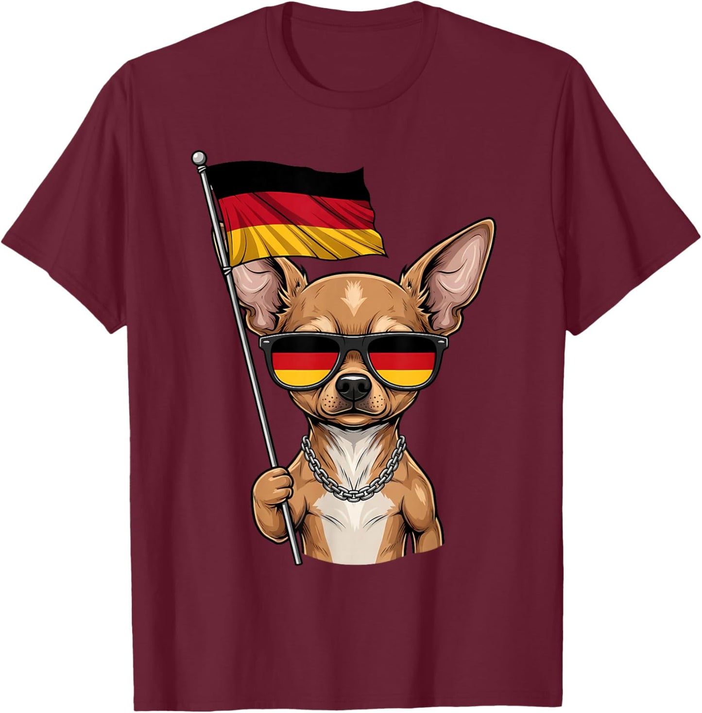 Germany Roots German Flag Deutschland T-Shirt - T-Shirt | Maroon