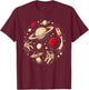 Cool Astronaut Galaxy Rocket Stars for Kids Boys Girls Funny T-Shirt - T-Shirt | Maroon