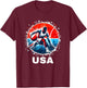 Basketball USA Team Men Women Kids Basketball Apparel USA T-Shirt - T-Shirt | Maroon